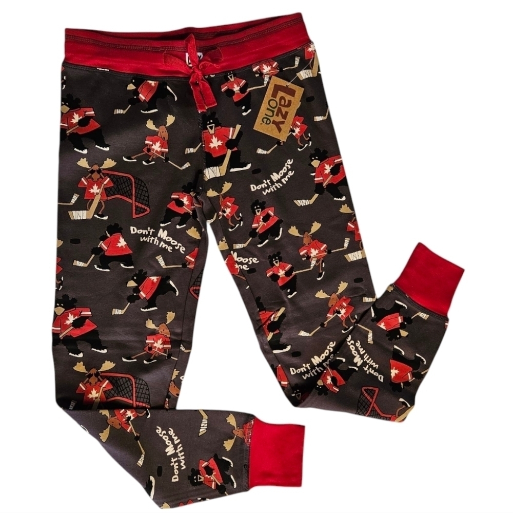 Pajama moose lover pyjama pants womens lounge leggings pjs Canadian sz S…​​​​​